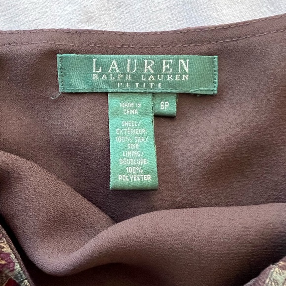 Ralph Lauren Paisley Skirt Size 6 - Picture 4 of 10